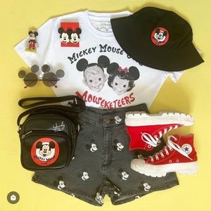 Mickey Mouse Denim Shorts -